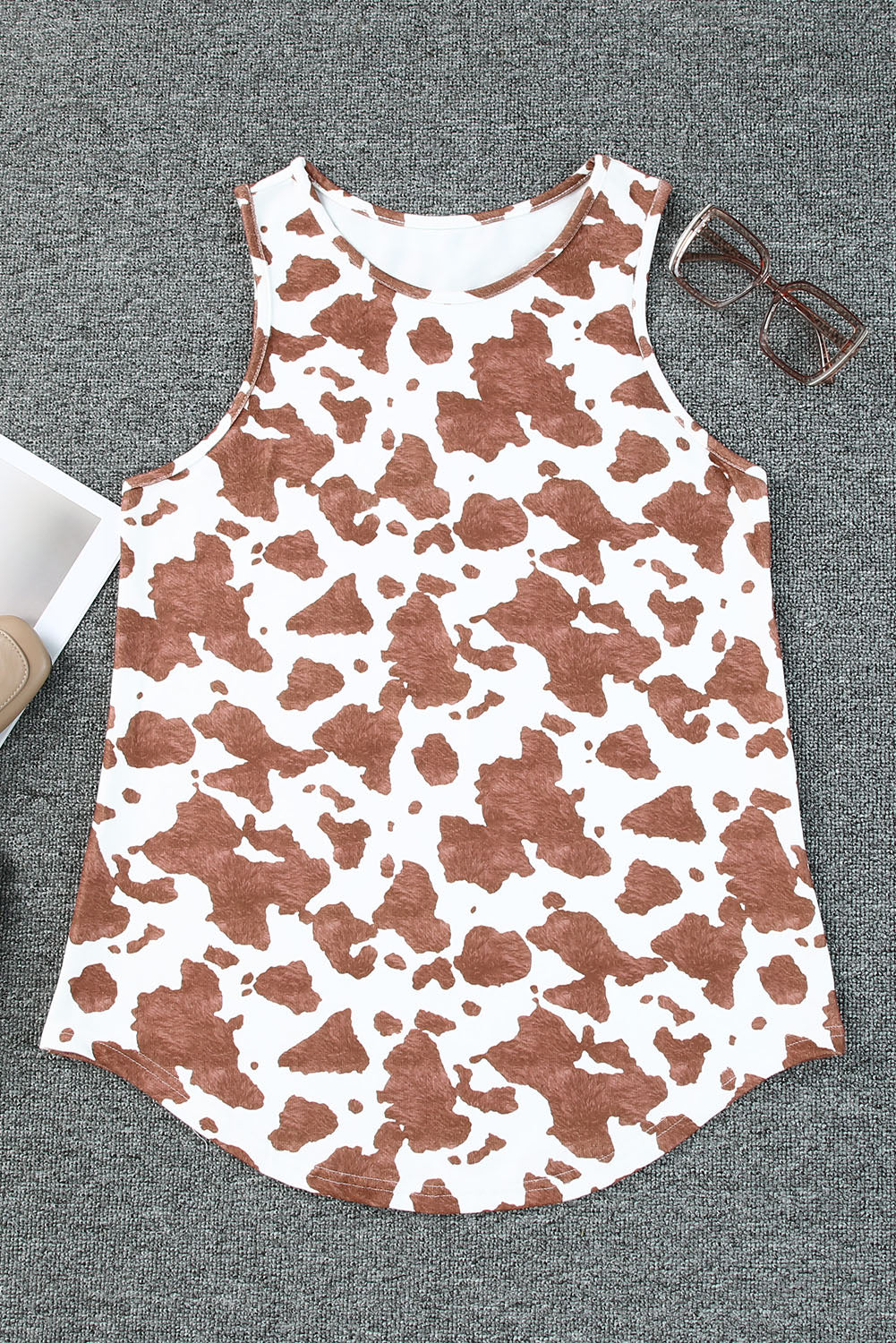 Printed Round Neck Tank