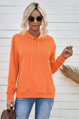 Drawstring Long Sleeve Hoodie