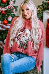 Santa Graphic Dropped Shoulder Sweatshirt