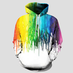 Full Size Printed Drawstring Hoodie with Pockets