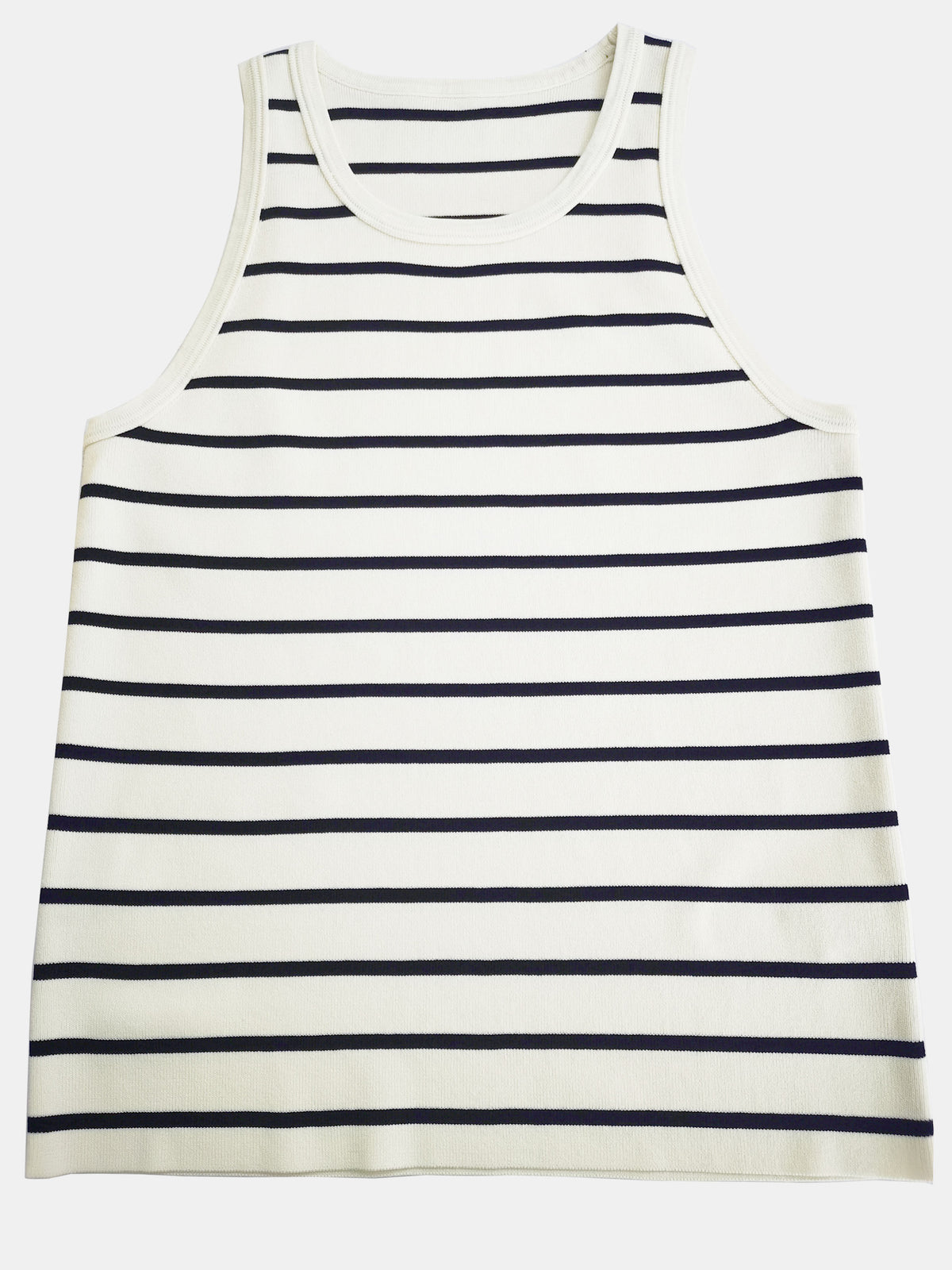 Striped Wide Strap Racerback Tank