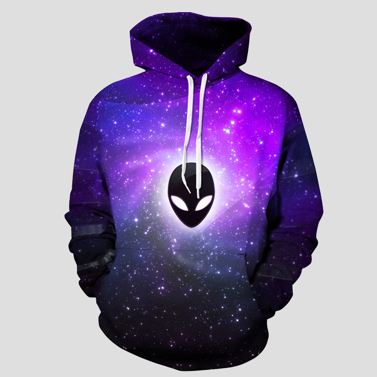 Full Size Printed Drawstring Hoodie with Pockets