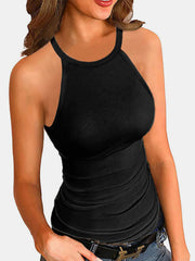 Full Size Round Neck Spaghetti Strap Tank