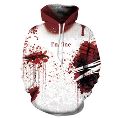 Full Size Printed Drawstring Hoodie with Pockets