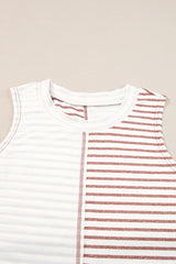 Striped Round Neck Tank