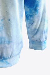 Tie-Dye Butterfly Graphic Raglan Sleeve Sweatshirt