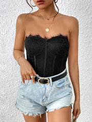 Strapless Sweetheart Neck Bodysuit