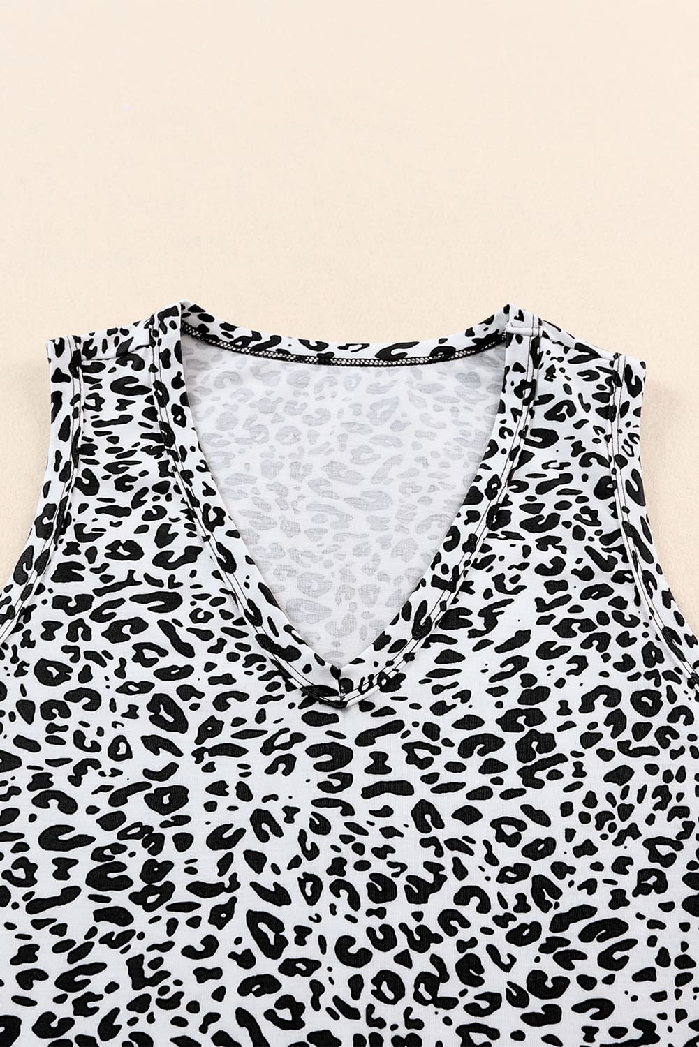 Animal Print V-Neck Tank