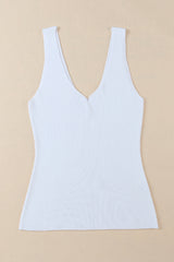 V-Neck Wide Strap Tank