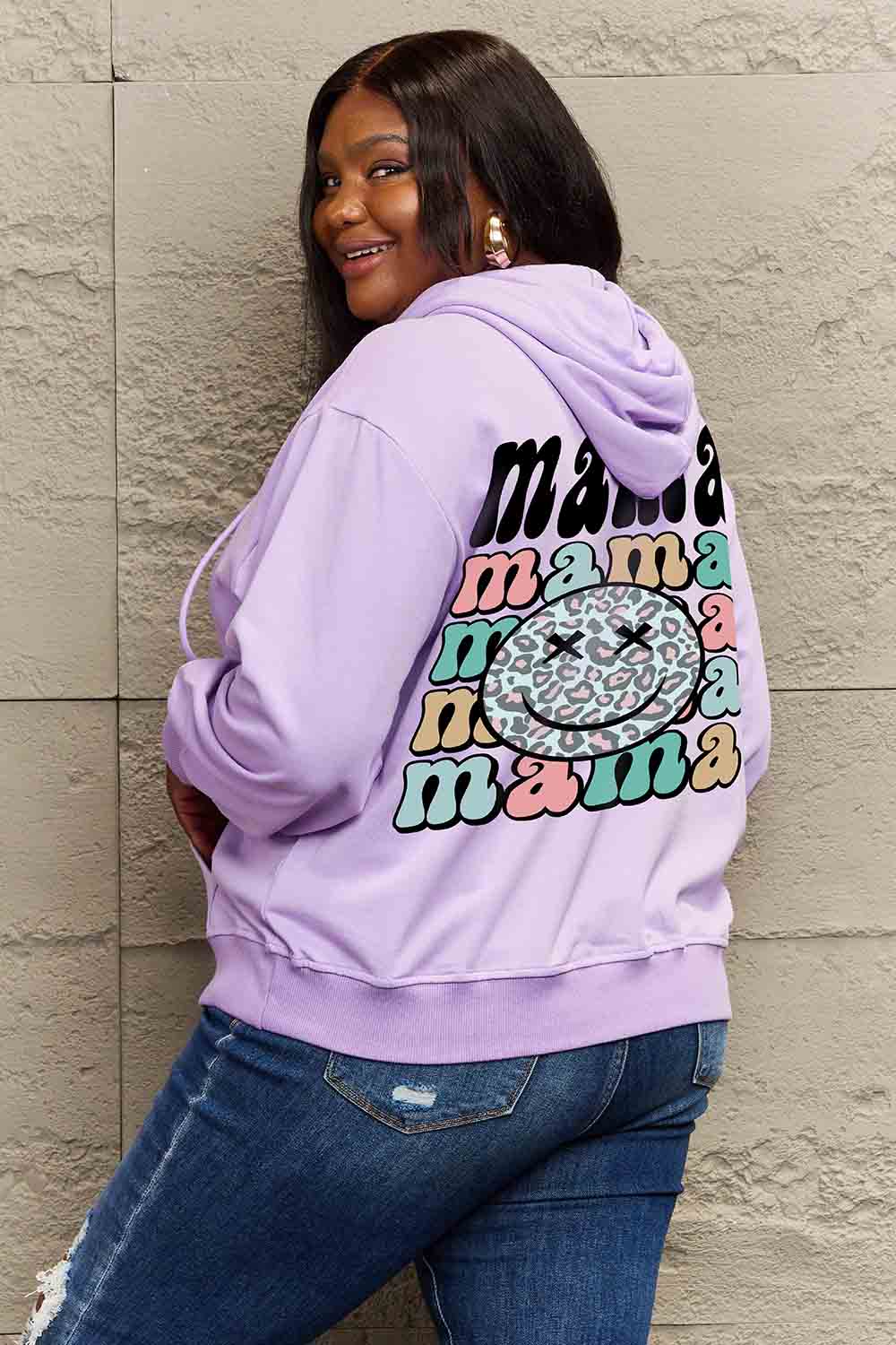 Simply Love Full Size MAMA Graphic Hoodie