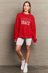 Simply Love Full Size LIVE IN GRACE Graphic Sweatshirt