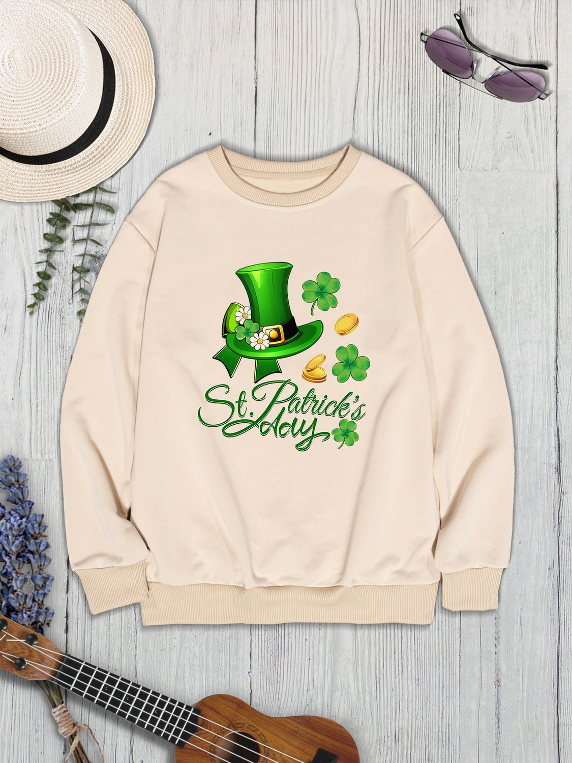 ST. PATRICK'S DAY Round Neck Sweatshirt