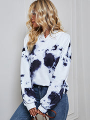 Tie-Dye Drop Shoulder Hoodie