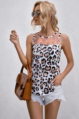 Leopard Round Neck Tank