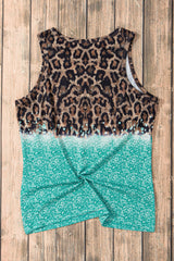 Leopard Round Neck Tank