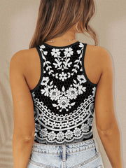 Printed Round Neck Tank