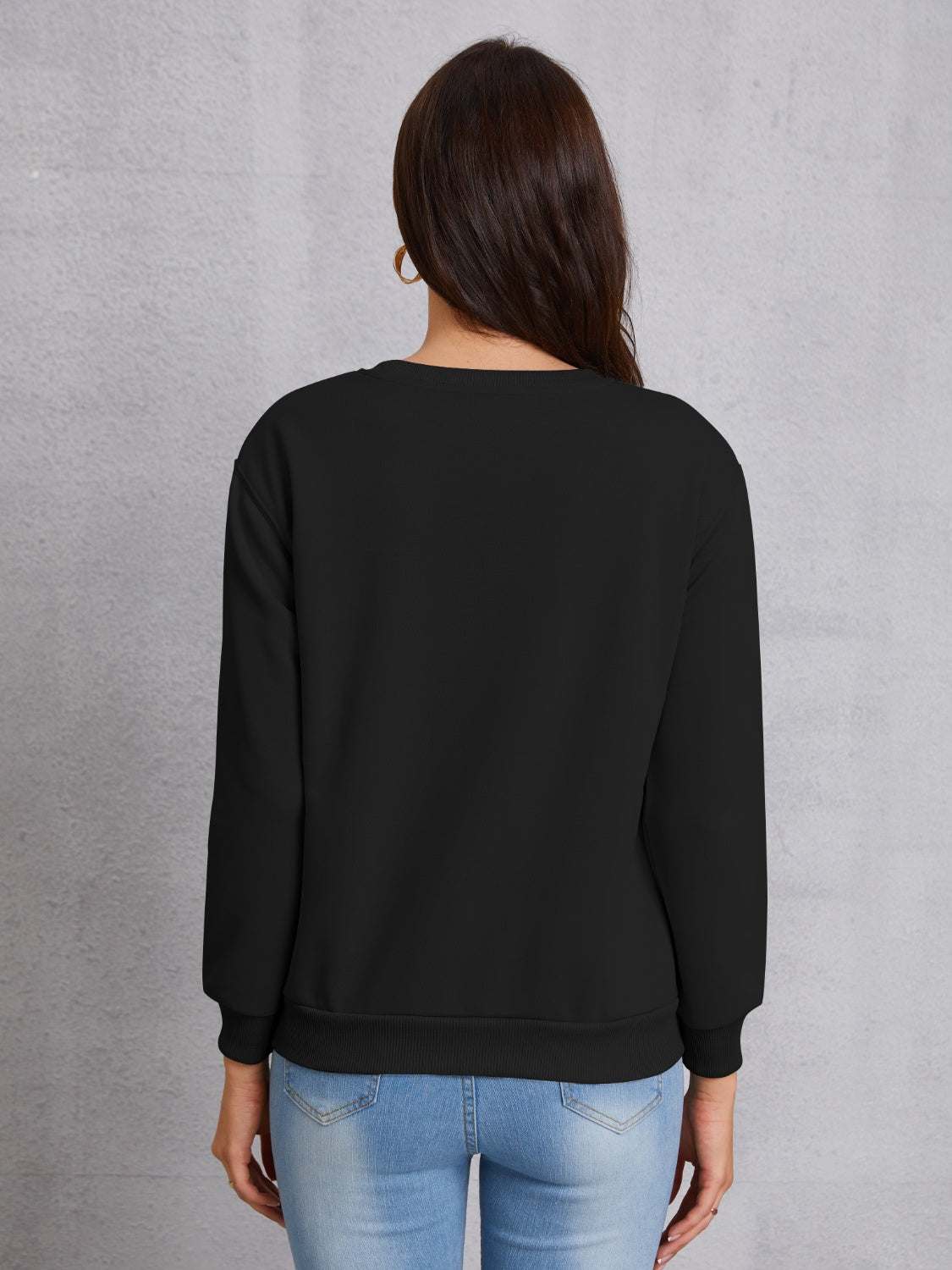 Cross Graphic Round Neck Sweatshirt