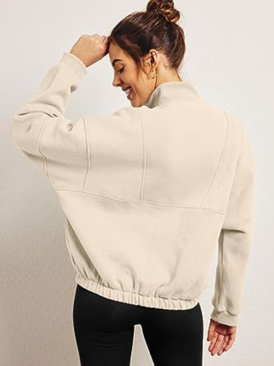 Half-Zip Long Sleeve Sweatshirt