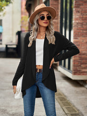 Open Front Long Sleeve Cardigan