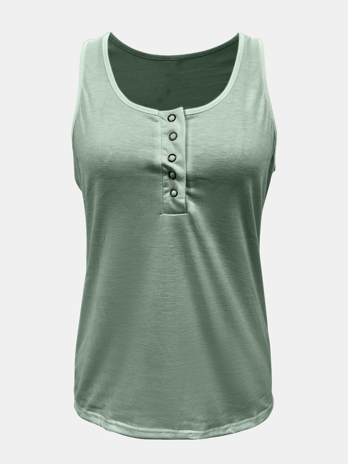 Full Size Quarter Snap Scoop Neck Tank